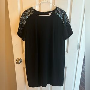 Black Party Dress, Black, Size Large.